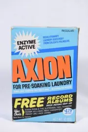 Vtg Axion Laundry Pre Soak Box 12oz Colgate Palmolive Soap Movie Prop