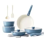 16pcs Ceramic Nonstick Pots and Pans Set, Kitchen Cookware Set with Removable...
