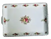 Royal Albert Old Country Roses Fluted Serving Tray 12.5-Inch NEW
