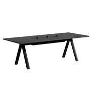 Modern Furniture DOLAN Boardroom Meeting Table 240cm - Black Concrete