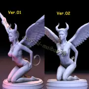 LUCIFER GIRL 3D Print Garage Kit Figure Model Kit Unpainted Unassembled GK