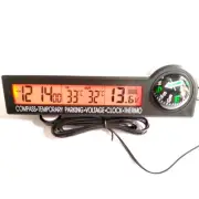 Car Digital Compass Clock Thermometer Voltmeter Temporary Parking Icing Alarm (for: Honda Civic)