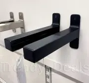 SET of 2 - Ikea GRANHULT Bracket for Shelf Metal, Black 7 ¾" x 4 ¾" 305.432.27