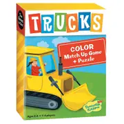 Peaceable Kingdom Trucks 1-4 Players Kids/Children Colour Match Up Game 2y+