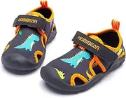 [HOBIBEAR] Boys Girls Water Shoes Quick Dry Closed-Toe Aquatic Sport Sandals Toddler/Little Kid