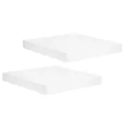 2Pcs Square Foam Cake Dummy Set, 16" x 16" x 2" Fake Cake Model Photo Prop