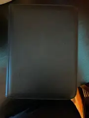 Toploader Binder includes free 85 toploaders. 96 slot 4 pocket TCG binder