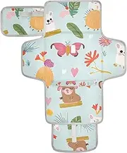 Reusable Toddler Changing pad with Tissue Pocket Waterproof Pads for Baby for Moms, Dads