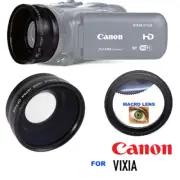 PRO HD WIDE ANGLE LENS + MACRO ATTACHMENT + LENS HOOD FOR CANON VIXIA HF-R800