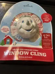 Hallmark Snowball Singing Talking Motion Activated Window Cling 2012 NIP Works