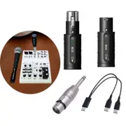 Mic Transmitter Receiver Mic Conversion Multiuse Noise Reduction Adapter XLR