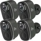4PC Security Cameras Wireless Outdoor, 2K Surveillance Indoor Home Camera,...
