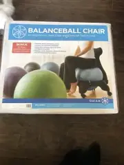 Gaiam Classic Balance Ball Chair Exercise Stability Yoga Ball Home Office Forest