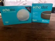 Amazon Echo Dot and echo dot mini- 4th Generation Smart Speaker with Clock and A