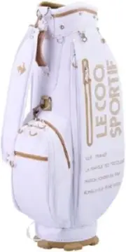 le coq sportif Golf Ladies Caddy Bag SPORTY 8.5 x 46 inch 2.5kg White QQCWJJ04