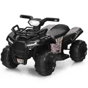 Costway Kids Ride on Car Applicable for Multi Road w/Music Player for 18-36 Months Black