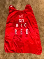 NEW Nebraska Huskers 36” X 26” Satin GO BIG RED Cape