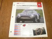 1962 Aston Martin DB4 GT Zagato UNIQUE IMP BROCHURE