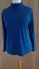 BNWT SEASALT Size 22 Landing Roll Neck Top Blue Jay - Organic Cotton Rich
