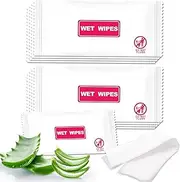 Gisdo 200 pcs Wet Wipes Individually Wrapped, Travel Wipes, Clean Wipe Individual Wipes Bulk for Travel for Hands, Face Cleaning