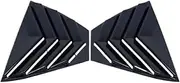 Auto Accessories Rear Window Louver Side Vent Spoiler Panel Cover Trim Compatible for Nissan Sentra/Sylphy 2020-2024 Carbon Fiber Look(Shiny Black)