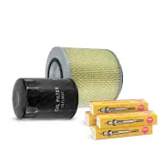 NGK Glow Plug & NTK Air Oil Filter Kit for Holden Rodeo TF 2.8L 4JB1T 1990-2003