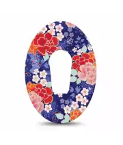 ExpressionMed Dexcom G6 Chinoise Flowers Patch 4 Pack