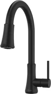Pfister Pfirst Series Kitchen Faucet with Pull-Down Sprayer, Matte Black