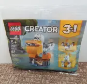 Lego Creator 3 In 1 -30571 Pelican/ Turkey/ Rabbit Polybag -SEALED!