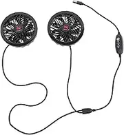 1 Set Air Conditioner Fan Portable Usb Fan Summer Overalls Sun Protection Cool Vest Mini Fan Portable Mini Portable Fan Cooling Jacket Fan Air Conditioning Clothing Cooling Fan Pp