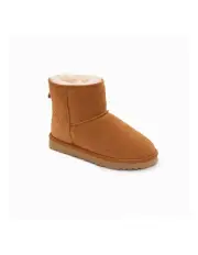 [Ozwear Ugg] Mini Classic Suede Boots in Chestnut
