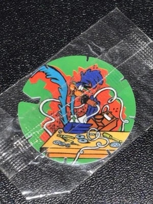 Looney Tunes Time Warp Tazo 202 Sealed new in packet unopened 1996 chip bag