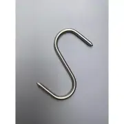 New Butchers 4" Solid Stainless Steel Meat S-Hooks Butchers Hunters Sausage