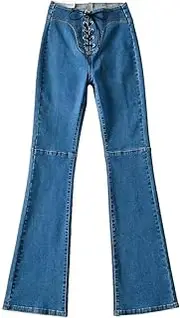 [YK8fass] Slim-fit Bell Bottoms ne-9510, Medium Blue, 10
