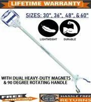 Pick Up Tool Grabber Buddy Reacher 2 Powerful Magnets Grabber 30", 36", 48" & 60