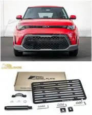 For 20-Up Kia Soul | EOS Plate Full Sized Front Bumper Tow Hook License Bracket (for: Kia)