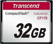 Transcend Industrial CompactFlash Memory Card - 32 GB, Red (TS32GCF170)