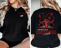 在飛比找蝦皮購物優惠-Charles Leclerc 一級方程式運動衫,F1 襯衫