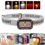 Super Bright Head Torch Headlight LED USB Rechargeable Headlamp Camping Fishing