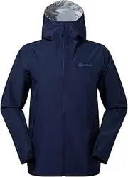 [Berghaus] Men's Deluge Pro Waterproof Shell Jacket | Adjustable | Durable Coat | Rain Protection, Dusk/Navy Blazer, S