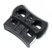 Dual Circle Cord Lock Plastic Spring Stop Toggle – Dual Lock for 1/8 inch Cord