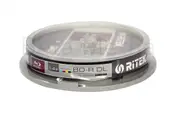 10 x Ritek Blu-ray BD-R 4x 50GB inkjet printable - High Capacity Blu ray Discs
