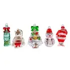 Christmas Santa Coca Cola, Bottles Beverages Crystal Keychain Mini Gift Vintage