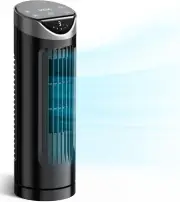 Tower Fan for Bedroom, 26 Db Quiet Bladeless Fan with Remote, LED Display, 9 Spe