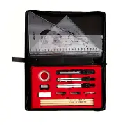 Professional 19pcs Compasses Drawing Kit Aluminum Alloy Material Architectural Mechanical CAD Design Tools Complete Geom