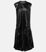 [Junya Watanabe] Junya Watanabe Sequined midi dress AU 10 black