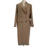 IRO NWT Wool Blend Nolo Double Breasted Coat Size 38 US 6 in Tan/Light Brown