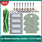 For iRobot Roomba Combo113 R113840 Robotic Replacement Side Roller Brush Filters