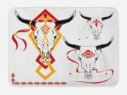 Retro Tattoo Bath Mat Bathroom Home Decor Plush Non-Slip Mat 29.5" X 17.5"