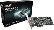 XONAR SE 5.1 Channel 192Khz/24-Bit Hi-Res 116Db SNR Pcie Gaming Sound Card with